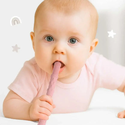 Hallow Teething Tubes - Dusty Teal, Sage & Soft Sage: Dusty Teal/Sage/Soft Sage