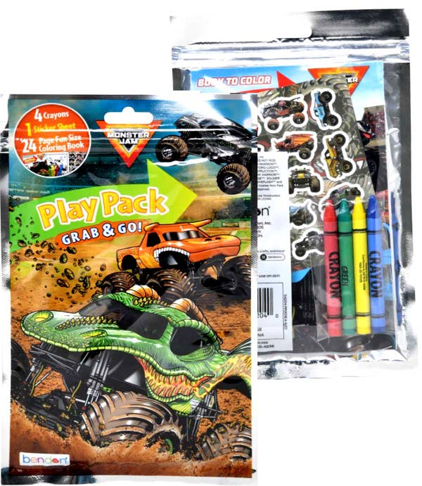Monster Jam Grab n Go Playpack