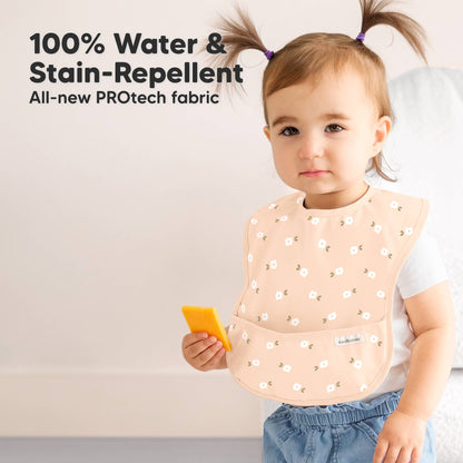 3-Pack Presto Waterproof Baby Bibs for Boys, Girls: Bloom