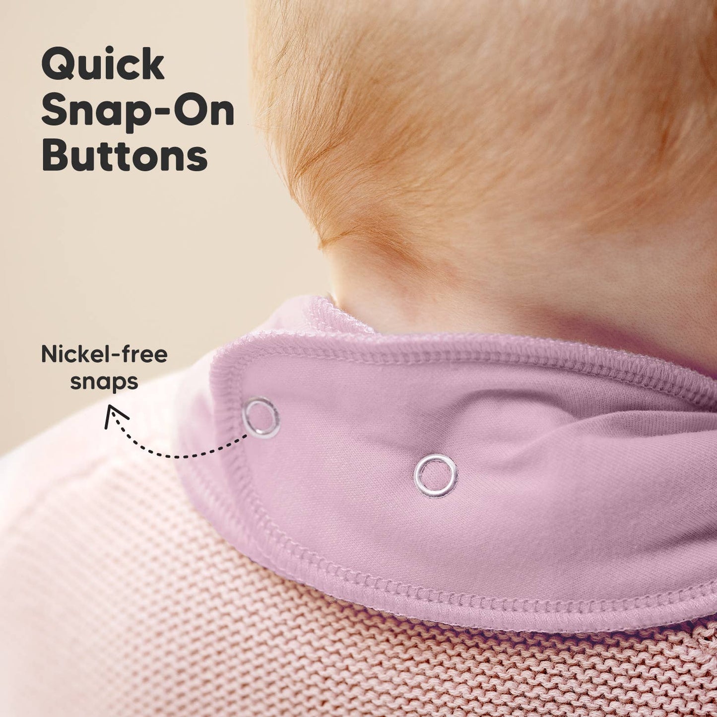 8-pack Baby Bandana Bibs for Girls and Boys: Mauve