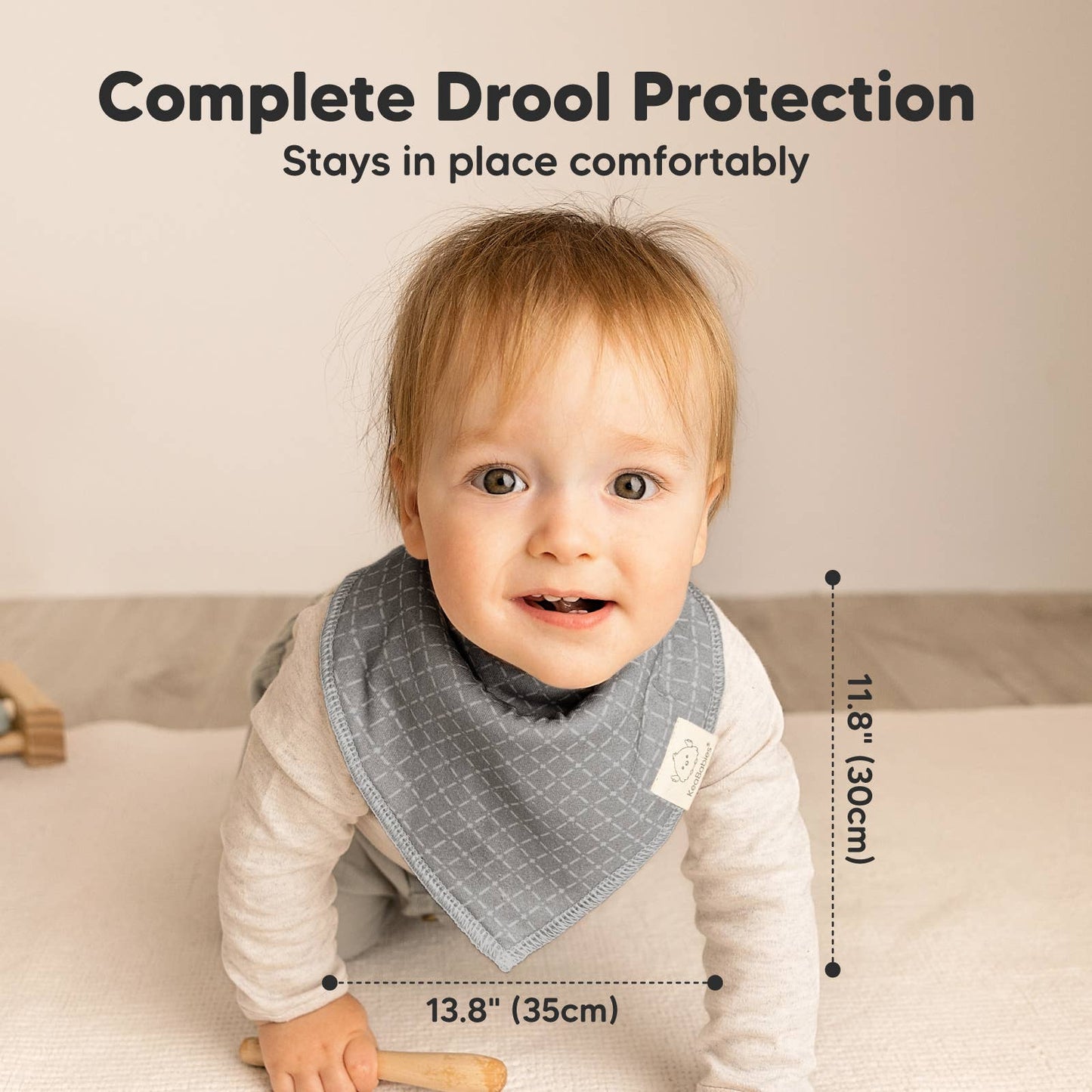 8-pack Baby Bandana Bibs for Boys and Girls: Nordic