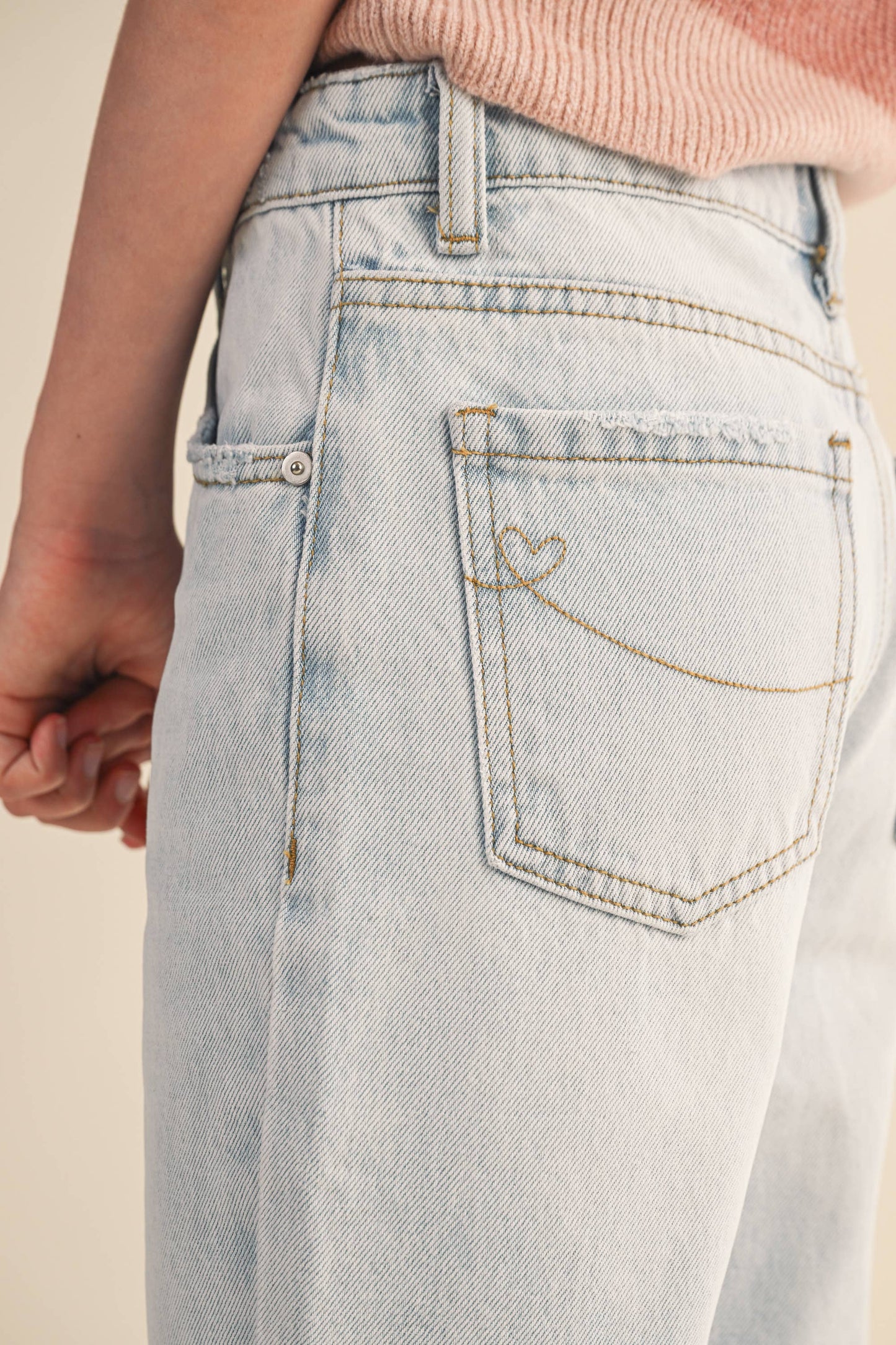 TWEEN GIRLS STRAIGHT LEG DENIM PANTS