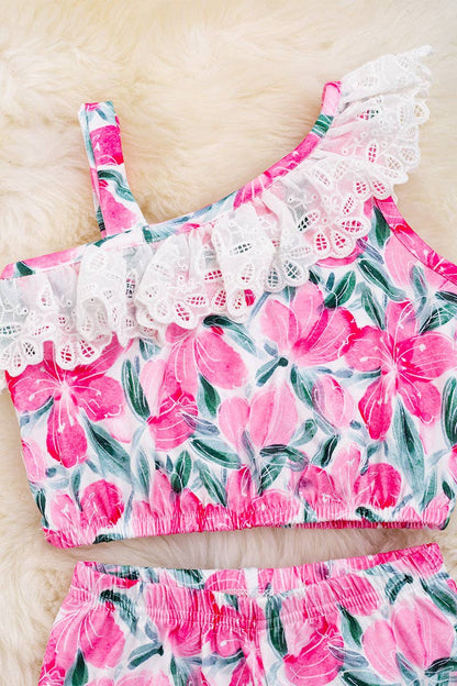 Fuchsia Tropical Set