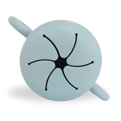 Silicone Snack Cup for Babies, Toddlers & Kids: Dusty Teal