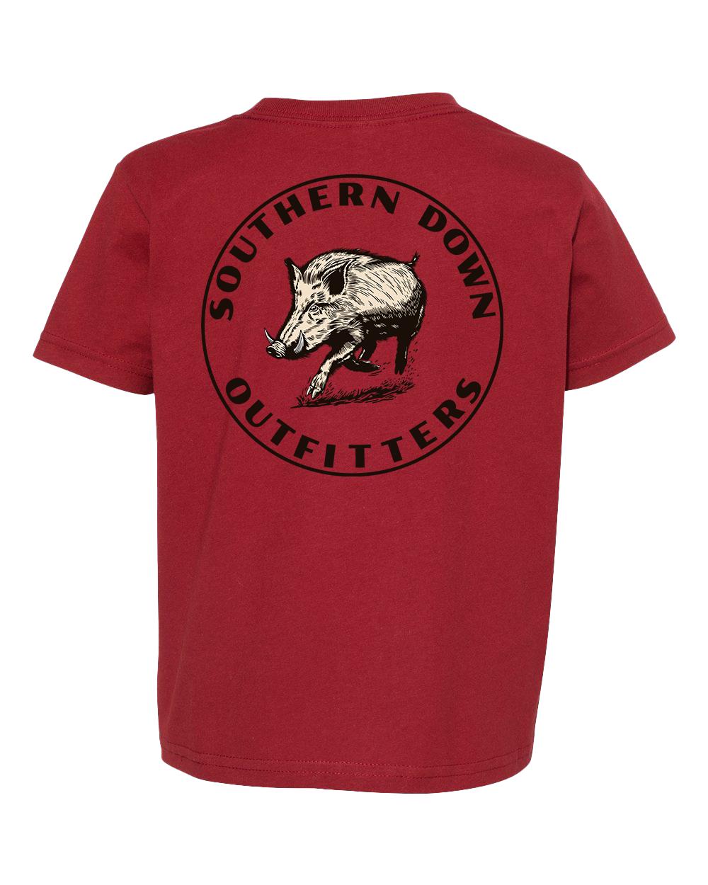 Boar Toddler Tee: Garnet / 2T