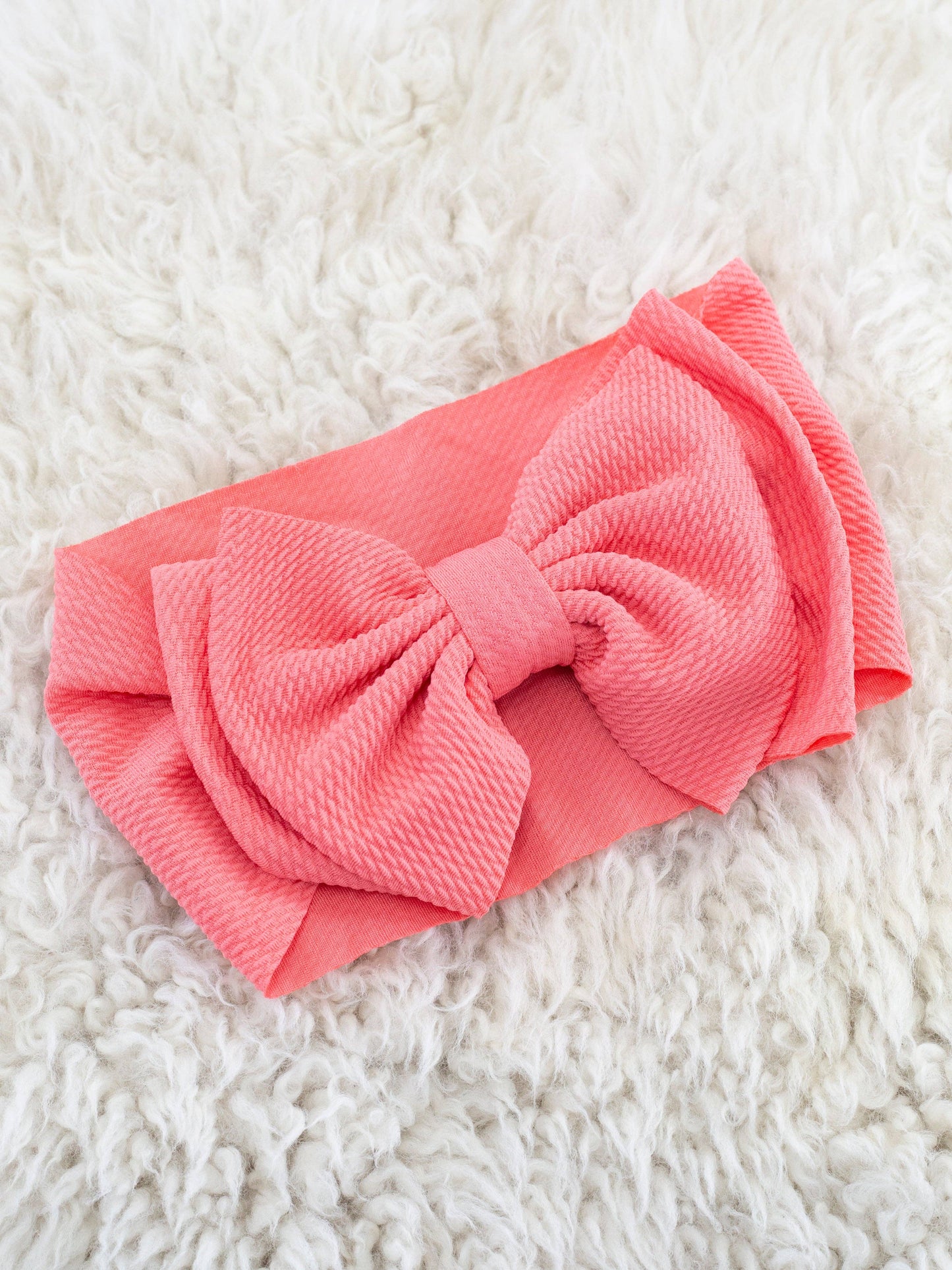 Double Layer Waffle Bow Headwrap - Jade