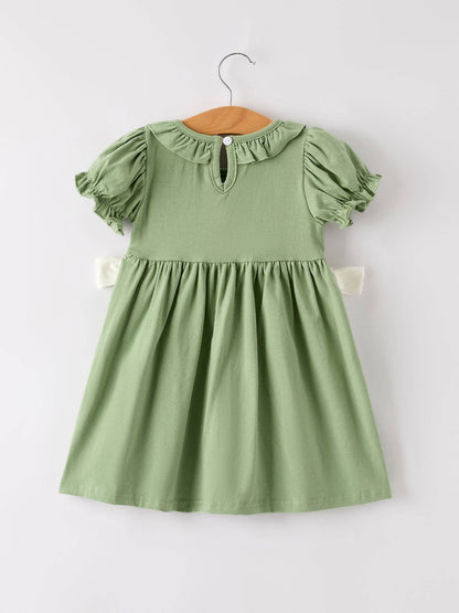 Thanksgiving Smock Embroidered Dress