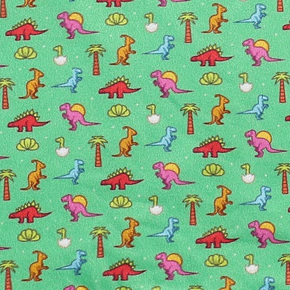 Neon Dino Boy Collar Shirt