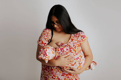 Wild Child Floral Hawaiian Knotted Gown & Bow