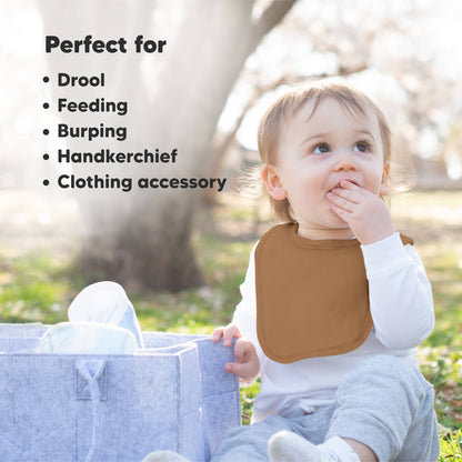 8-pack Urban Drool Bibs for Teething Baby Boys and Girls: Terracotta