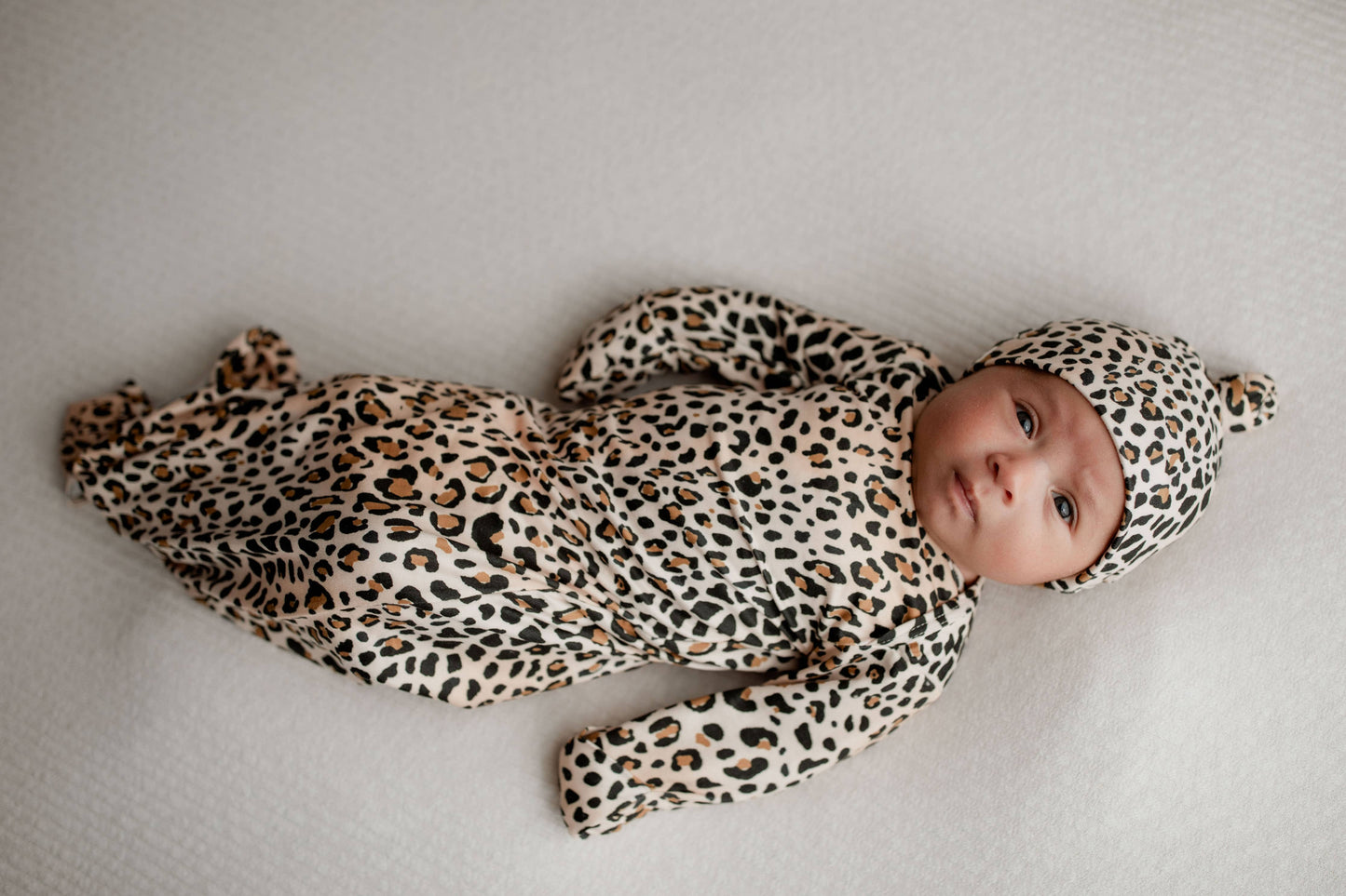 Leopard Knotted Gown & Bow