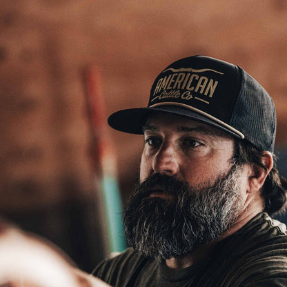 Longhorn Hat: Black/Gold