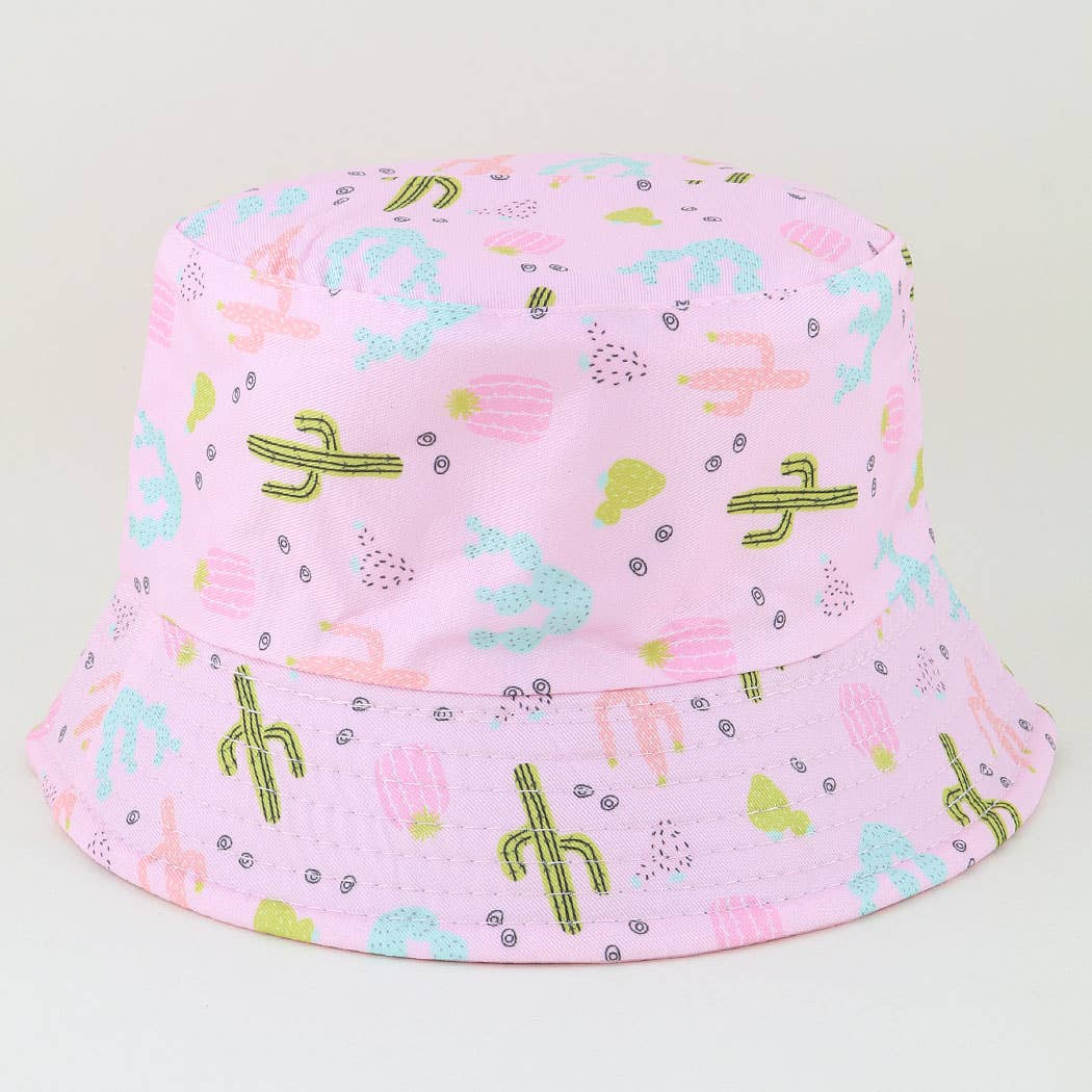 KIDS Bright Cactus Bucket Hat: PK