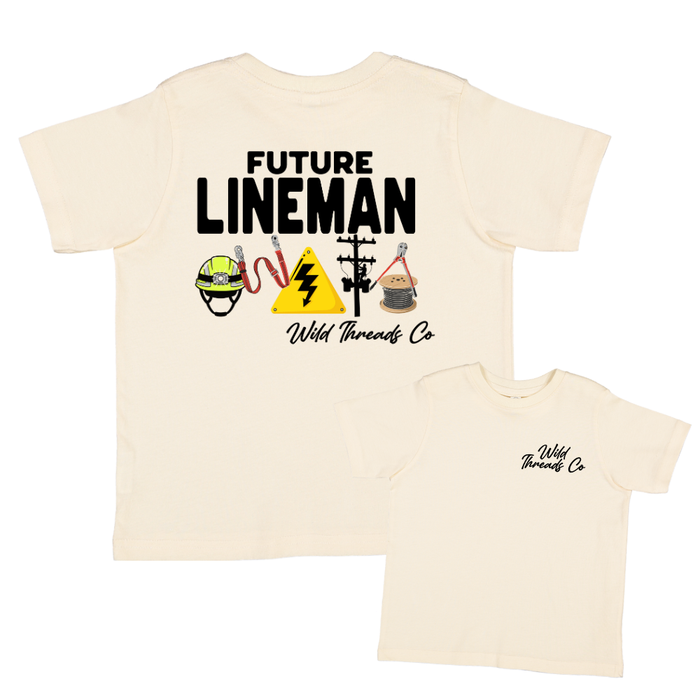 Future Lineman Tee: Sage / 4T