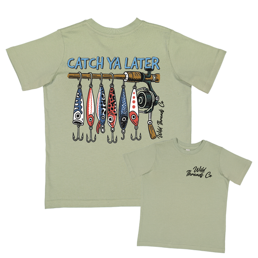 Catch Ya Later Tee: Sage